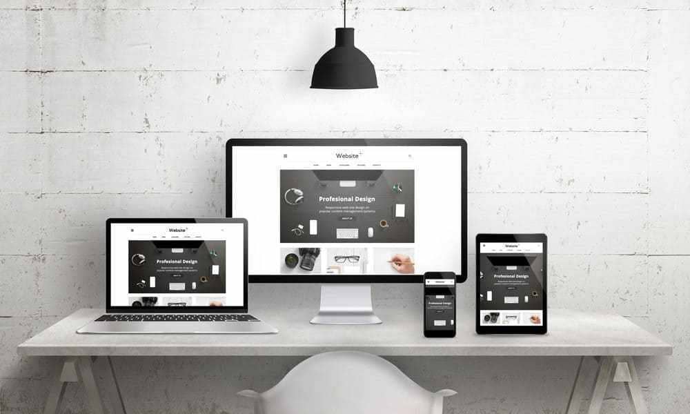 Mockup di responsive web design